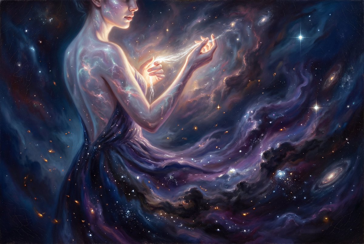 AI Prompt for Generating Grand Baroque Celestial Woman Oil Painting