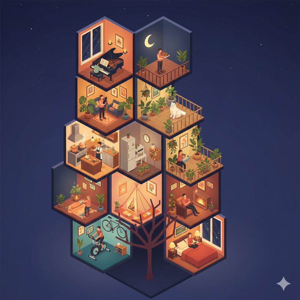 AI Prompt for Generating Isometric Floating Modular Apartment Building Illustrations