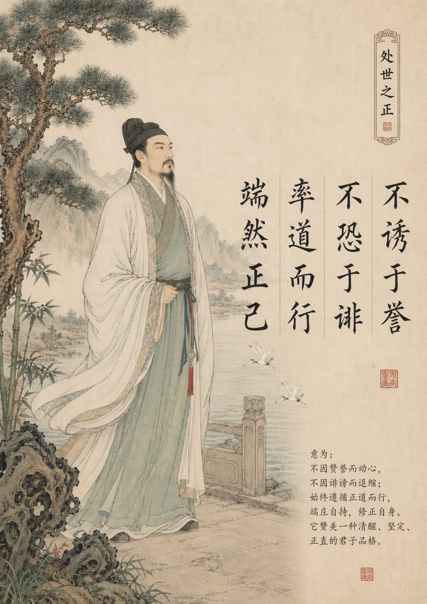 AI Prompt for Generating Traditional Chinese Gongbi Art with Quote
