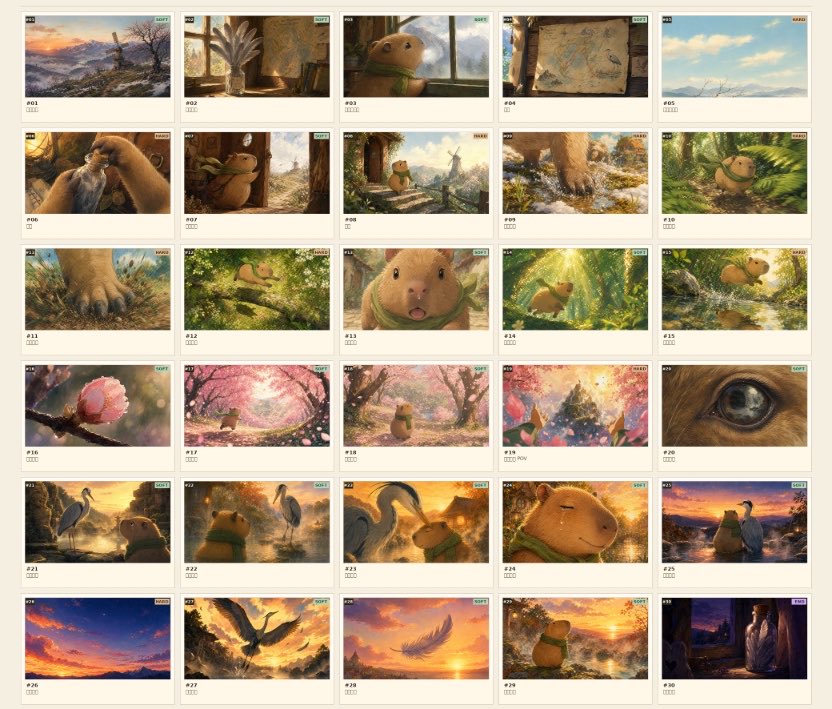 AI Prompt for Ghibli-Style Watercolor Storyboard Contact Sheet