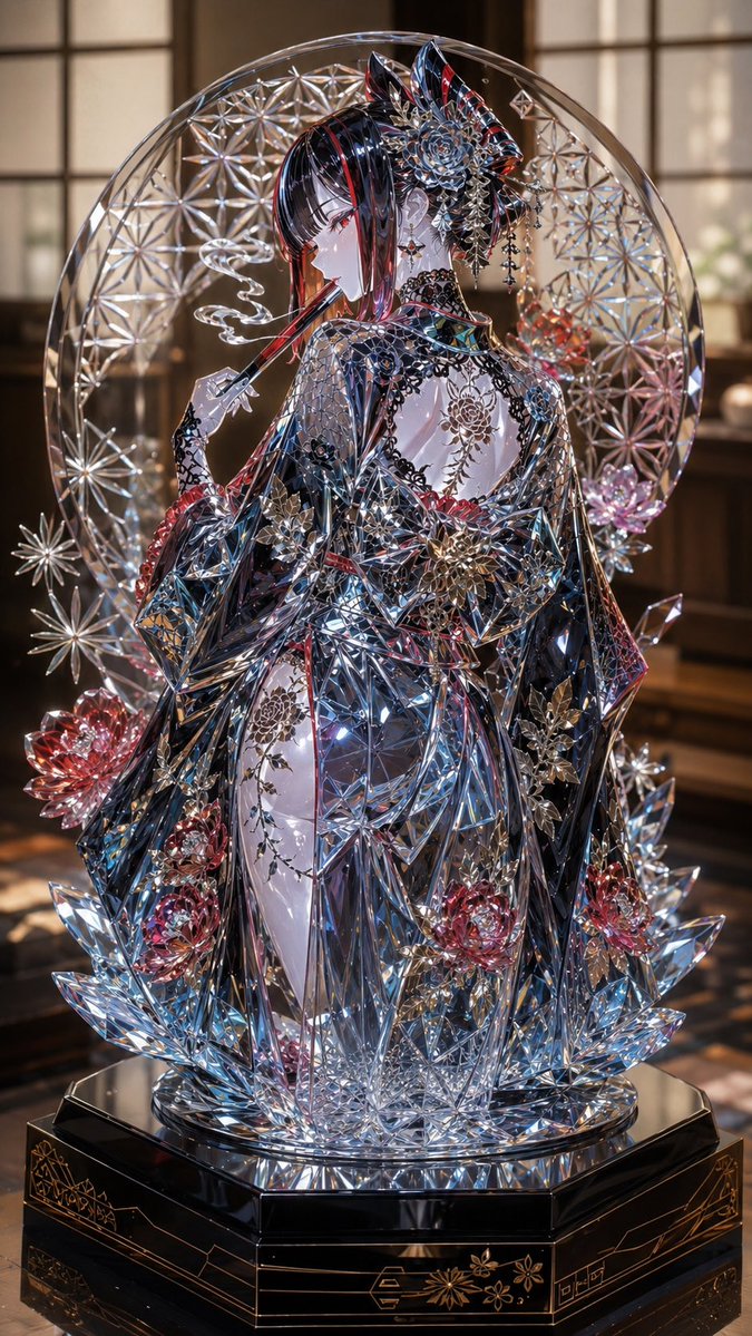 AI Prompt for Gothic Anime Kimono Girl