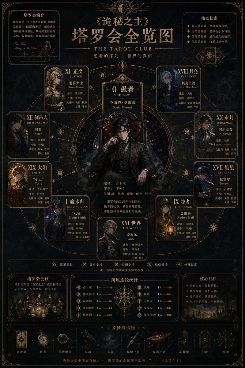 AI Prompt for Gothic Fantasy Character Relationship Maps and Infographics