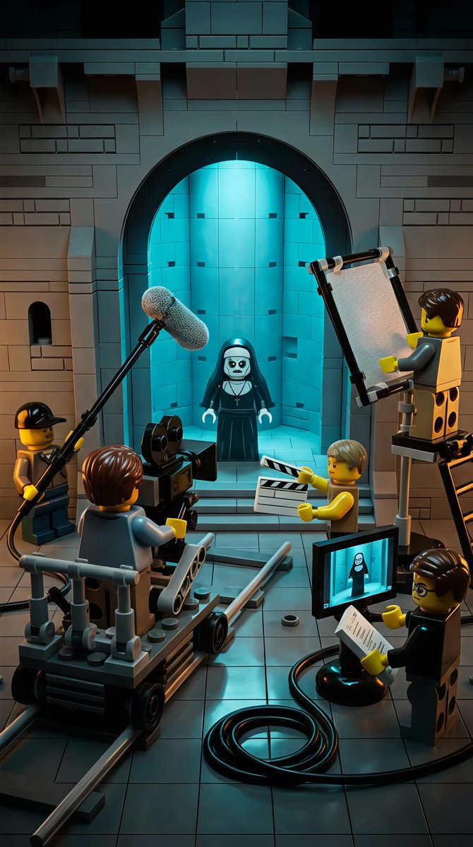 AI Prompt for Gothic Horror LEGO Scene - 'The Nun' Movie Diorama