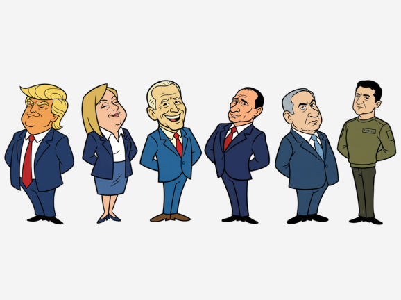 AI Prompt for Hanna-Barbera Style Cartoon Portraits of World Leaders