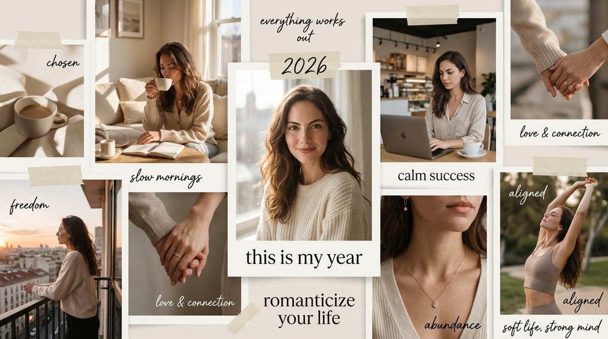 AI Prompt for High-Aesthetic 2026 Vision Board Collage with Personalized Visuals