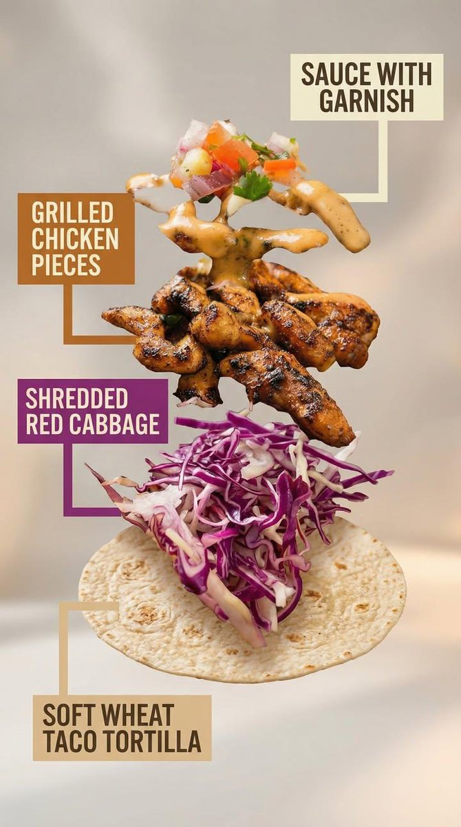 AI Prompt for High-End Taco Visualization and Infographic Photography