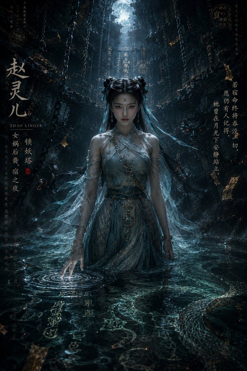 AI Prompt for High-Quality Zhao Linger Posters - Xianxia Illustration