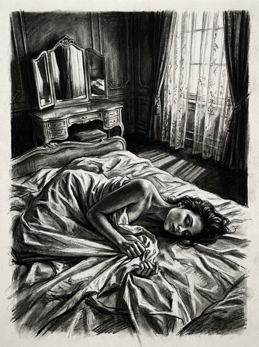 AI Prompt for High-Resolution Charcoal Sketch Portraits