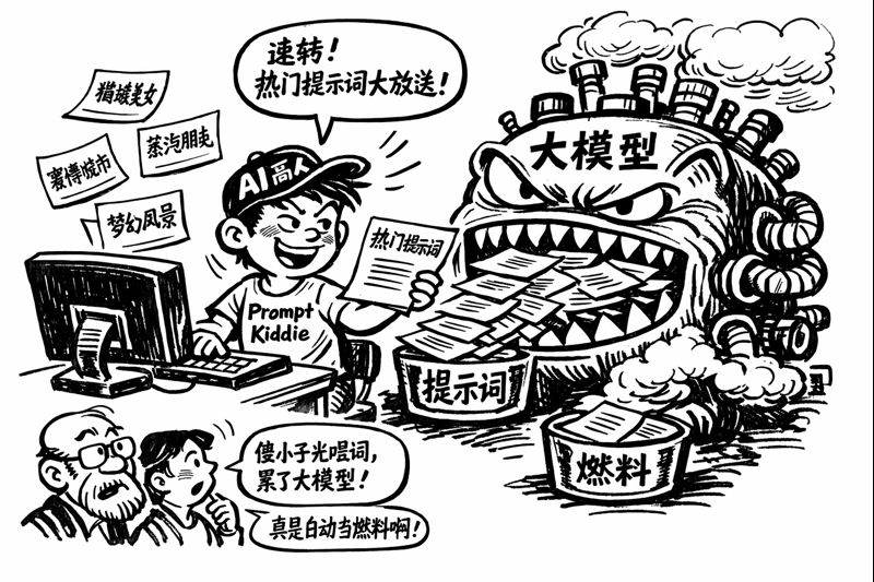 AI Prompt for Hua Junwu Style Satirical Cartoon with Gemini and GPT