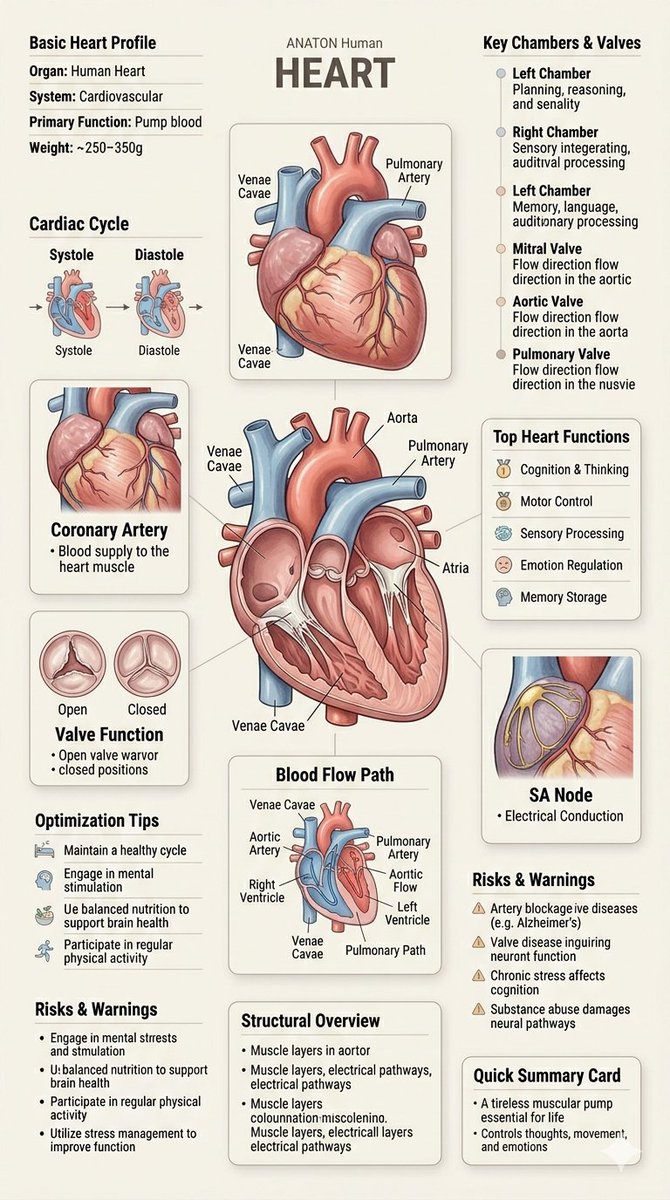 AI Prompt for Human Anatomy Illustrations with Infographics