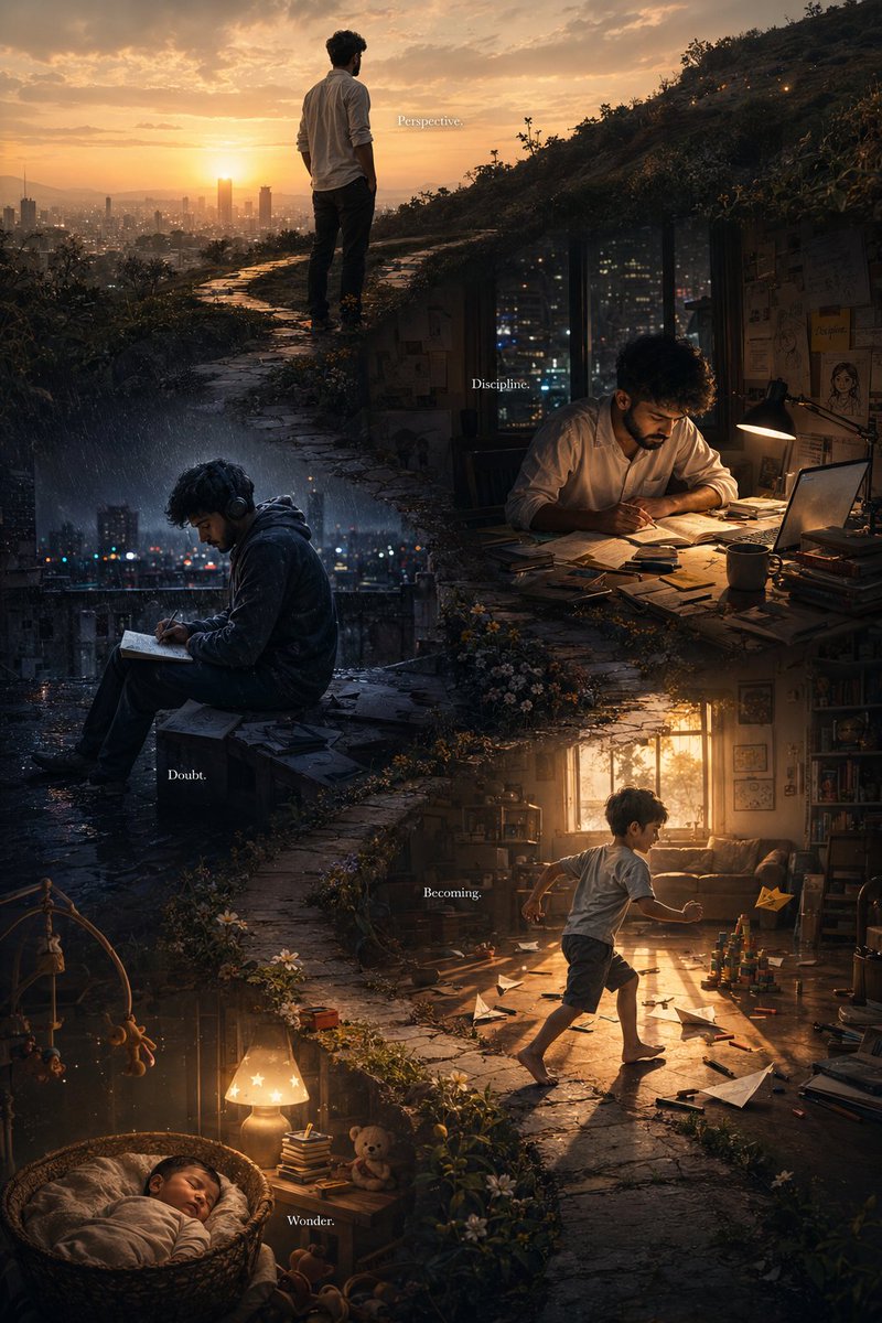 AI Prompt for Human Lifecycle Art