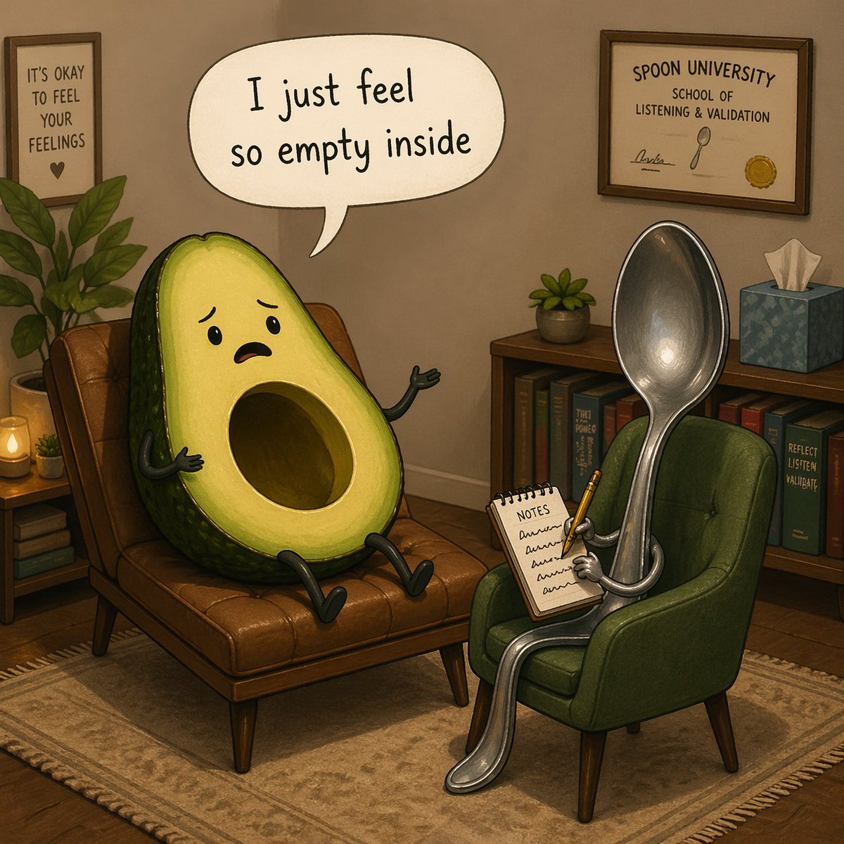AI Prompt for Humorous 3D Illustration with Visual Puns and Memes