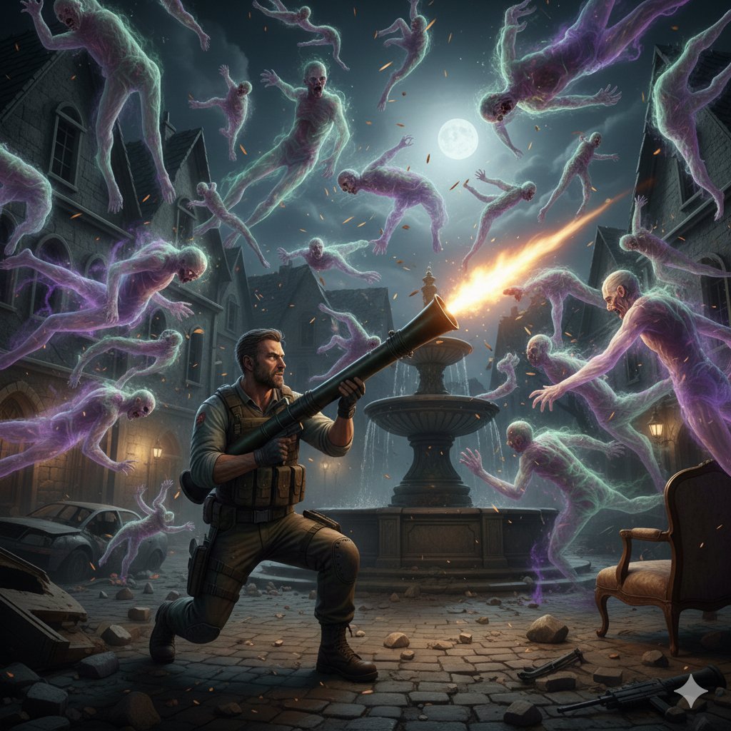 AI Prompt for Illustration: Sci-Fi Fantasy Character Art with Explosive Action