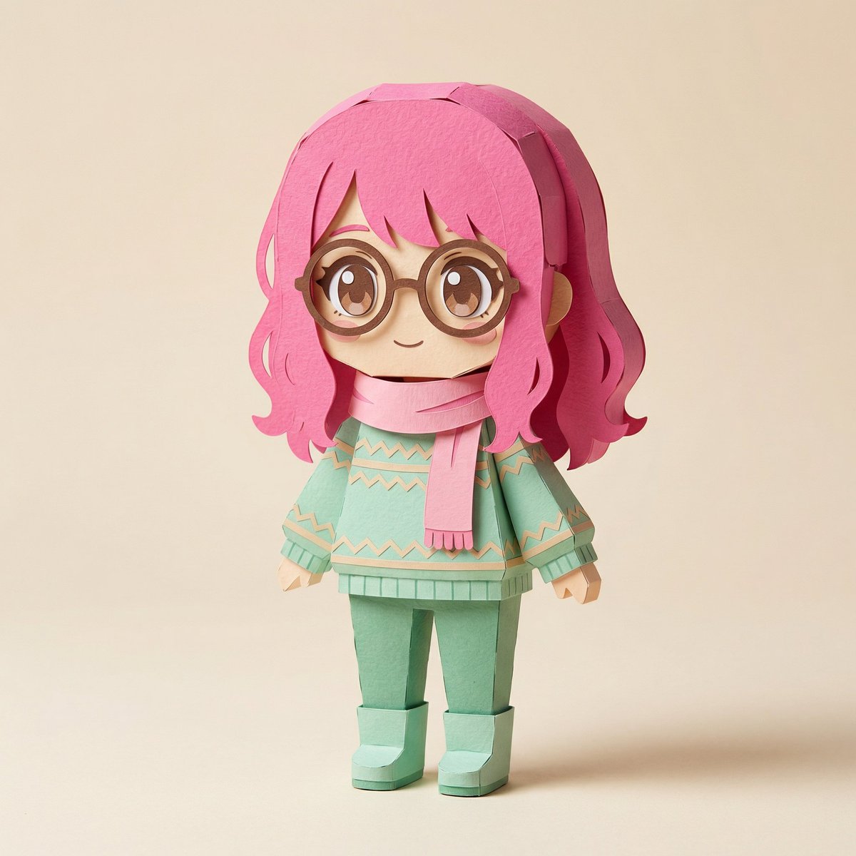 AI Prompt for Image-to-SD Papercraft Conversion