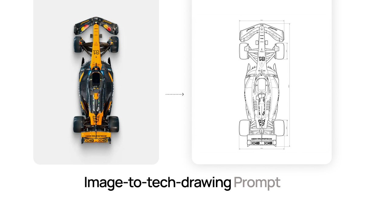 AI Prompt for Image-to-Tech-Drawing Conversion