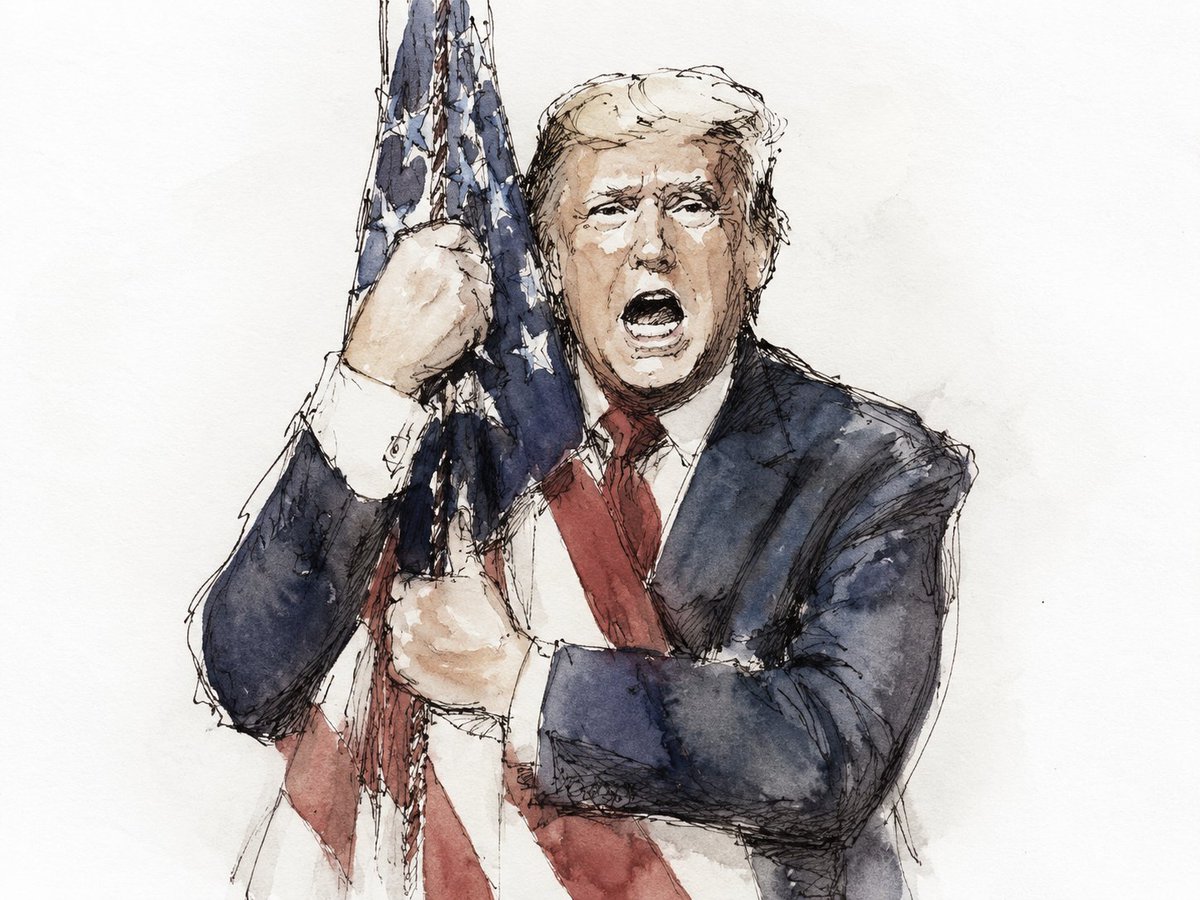 AI Prompt for Ink-and-Watercolor Illustration from Photo