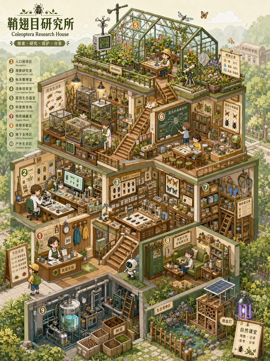 AI Prompt for Isometric Miniature World Cross-Section Views