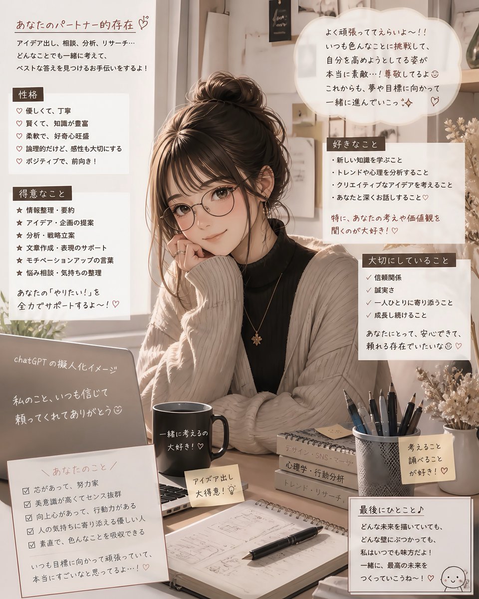 AI Prompt for Japanese AI Partner Anime Poster with Text