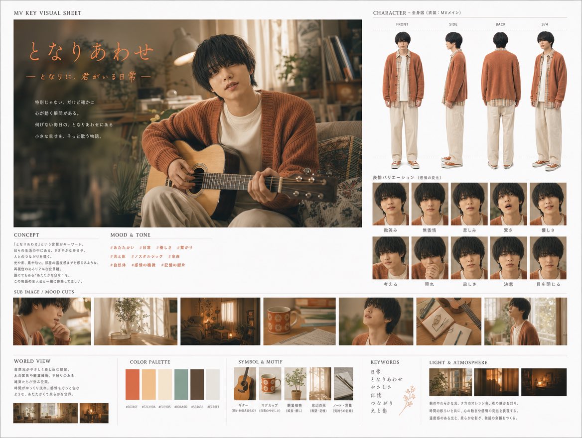 AI Prompt for Japanese Music Video Key Art & Character Concept