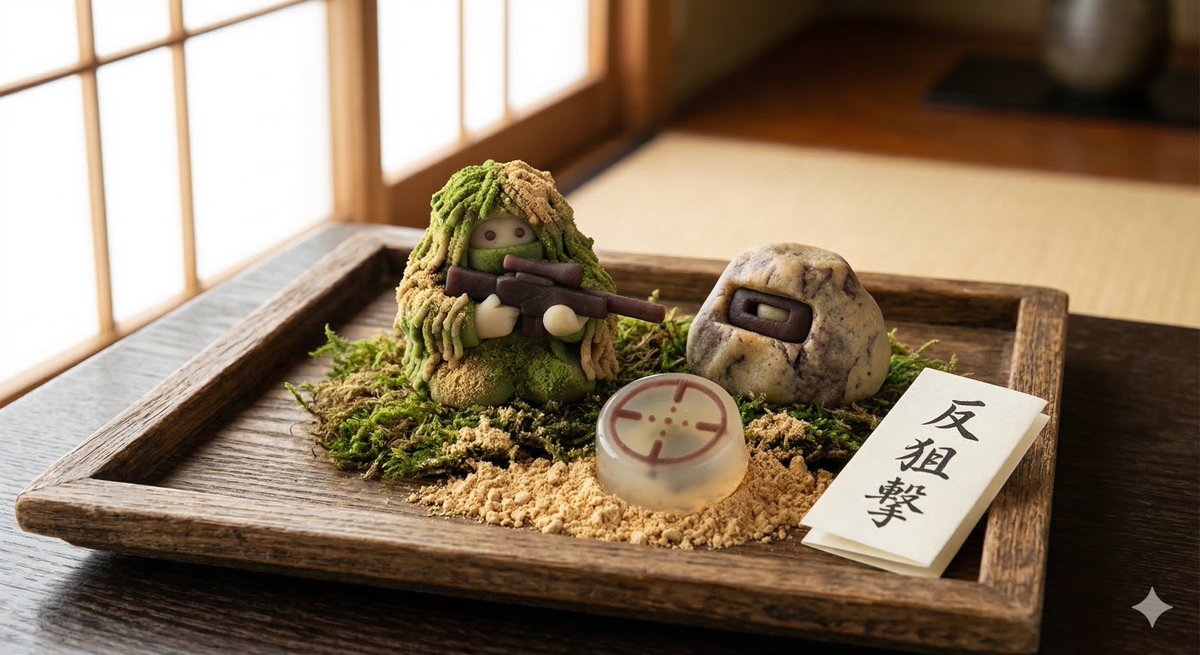 AI Prompt for Japanese Wagashi Inspiration - Counter Sniping Concept