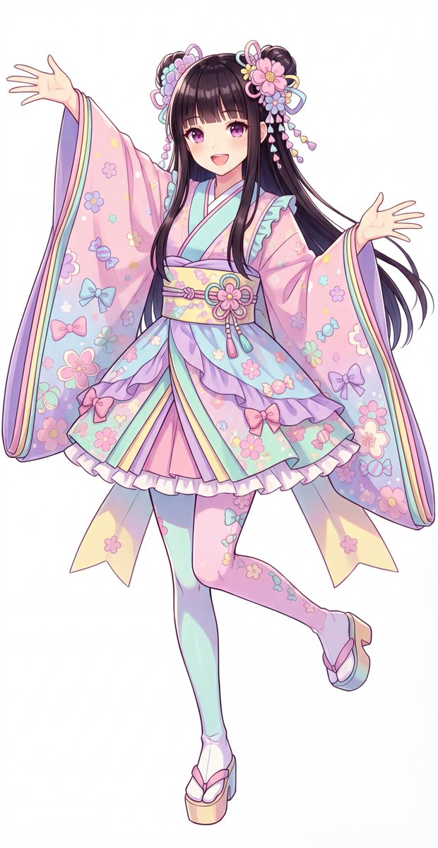 AI Prompt for Kawaii Jūnihitoe Character Outfit