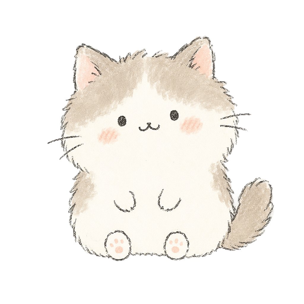 AI Prompt for Kawaii Watercolor Kitten Illustration