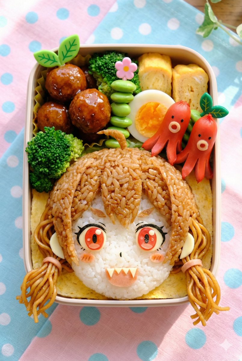 AI Prompt for Kyaraben (Character Bento Box) Image Generation