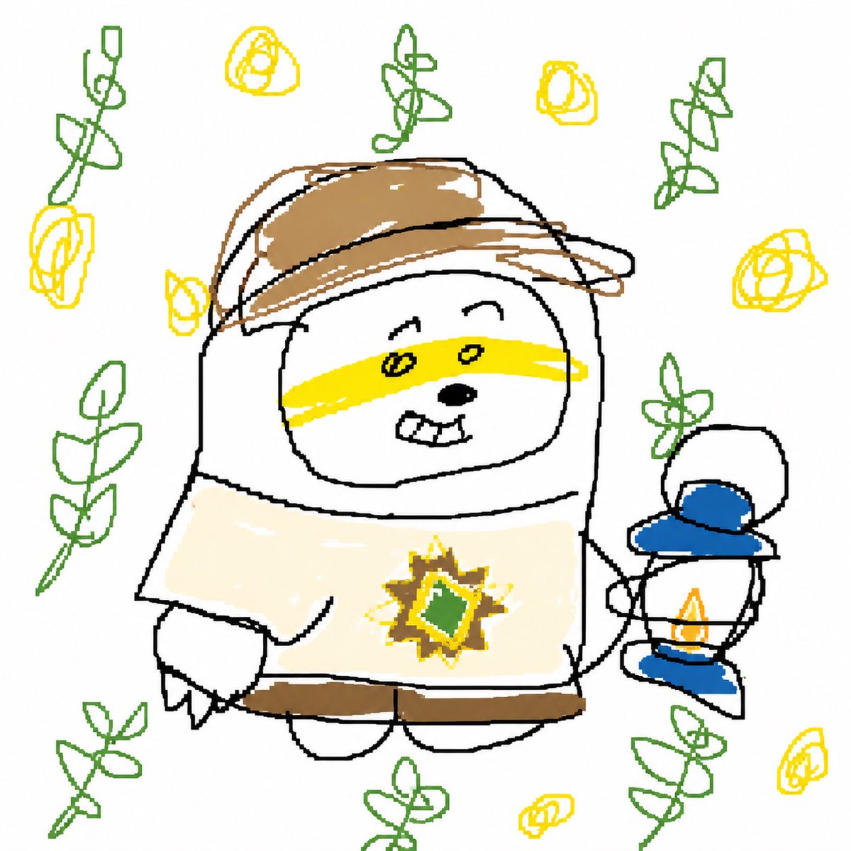 AI Prompt for Low-Quality MS Paint Pixel Art