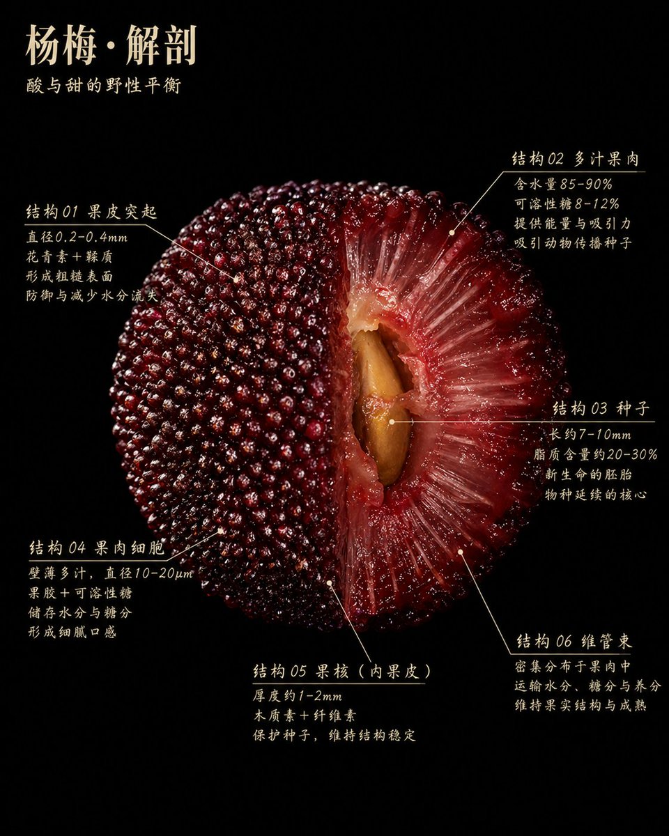 AI Prompt for Luxurious Bayberry Infographic Poster