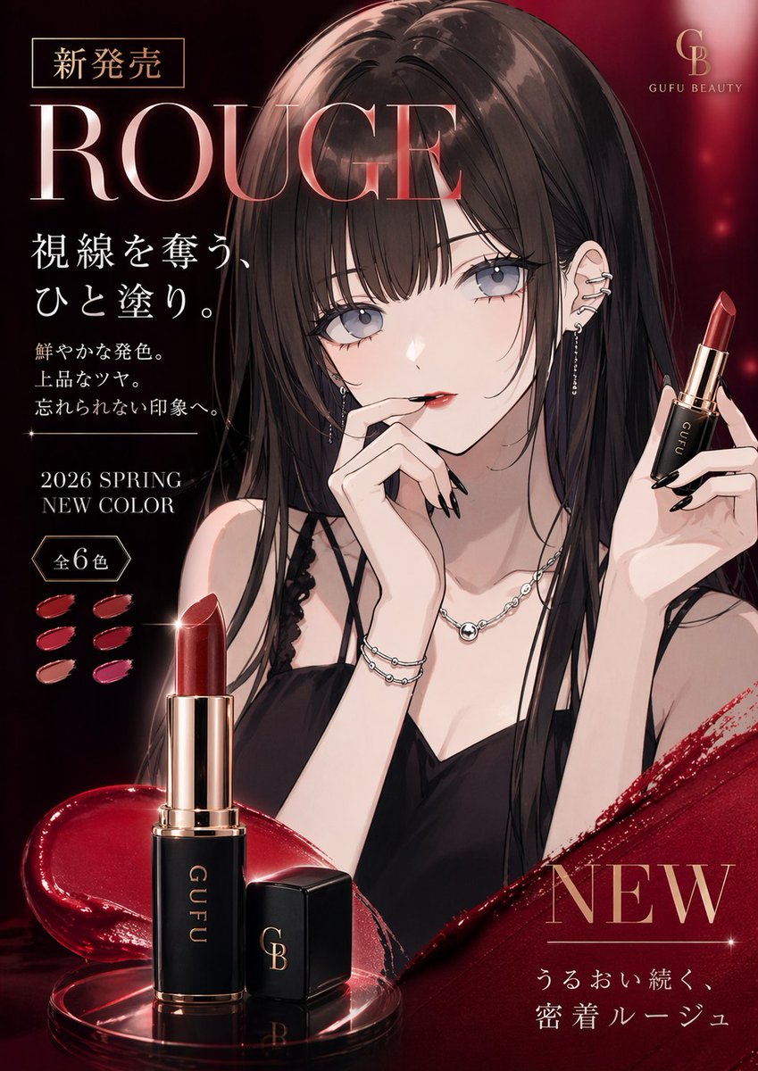 AI Prompt for Luxury Branding: Transform Portrait into Japanese Makeup Campaign Poster