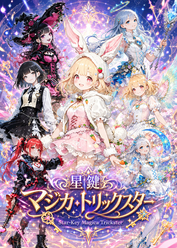 AI Prompt for Magical Anime Poster with Japanese Title Typography