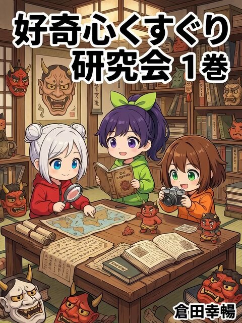 AI Prompt for Manga Book Cover Art with Characters and Folklore Themes