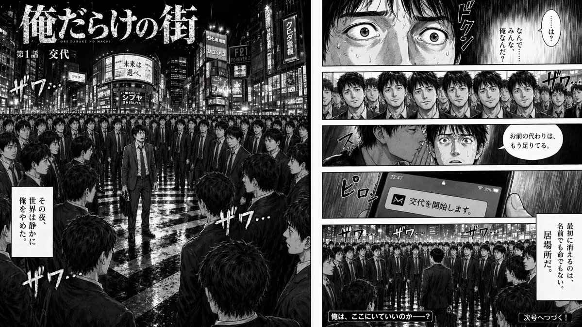 AI Prompt for Manga-Inspired Graphic Novel Spread