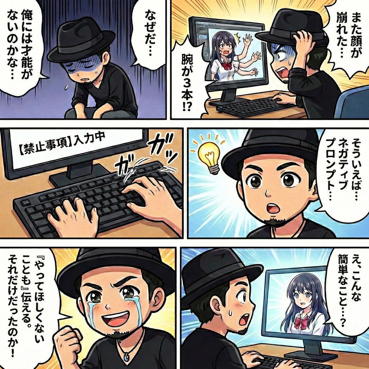 AI Prompt for Manga Panel Generation with Correct Reading Order, Language, and Format
