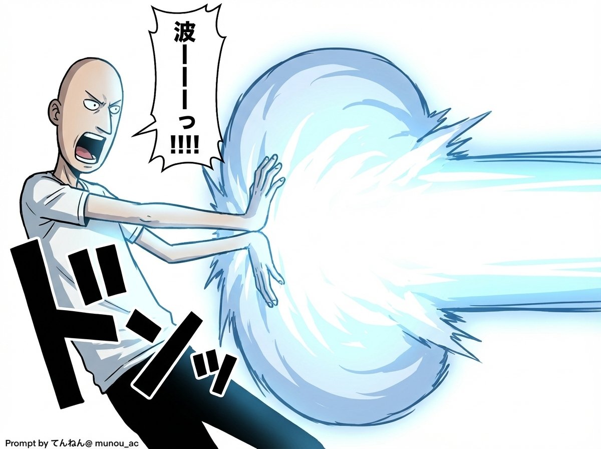 AI Prompt for Manga-Style Kamehameha Attack Image Generation
