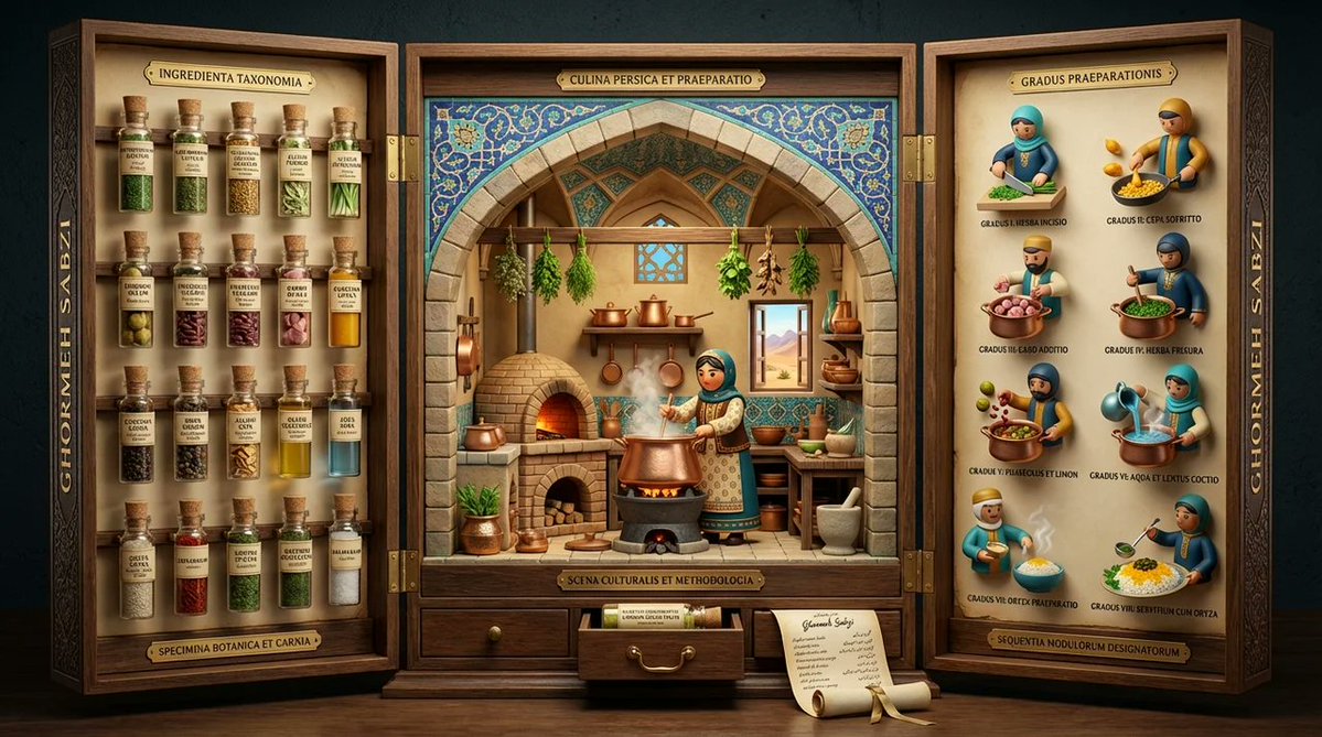 AI Prompt for Medieval Altarpiece Visualization of International Cuisine