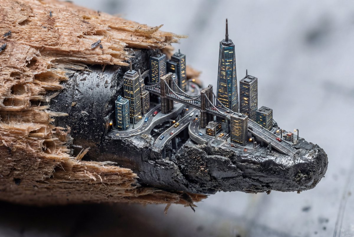 AI Prompt for Microscopic City Artwork and Designs