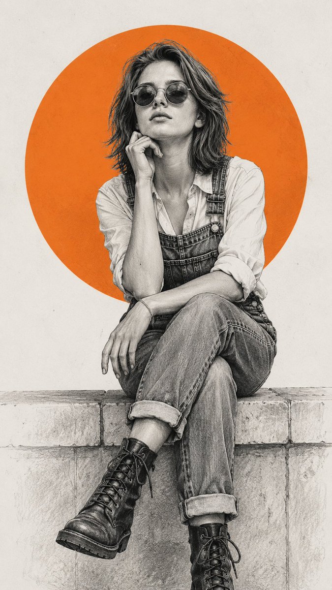 AI Prompt for Minimalist Fashion Editorial Illustrations in Pencil Sketch Style