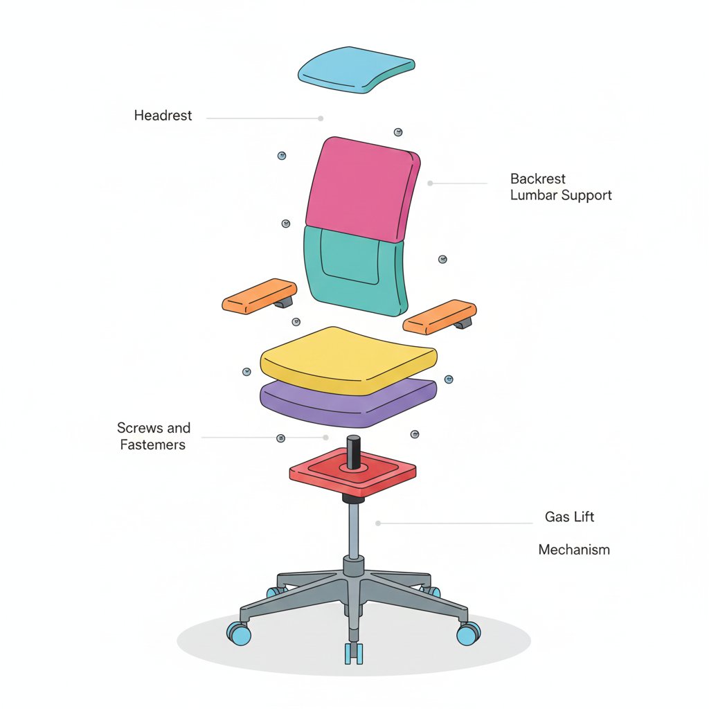 AI Prompt for Minimalist Industrial Design Exploded Views