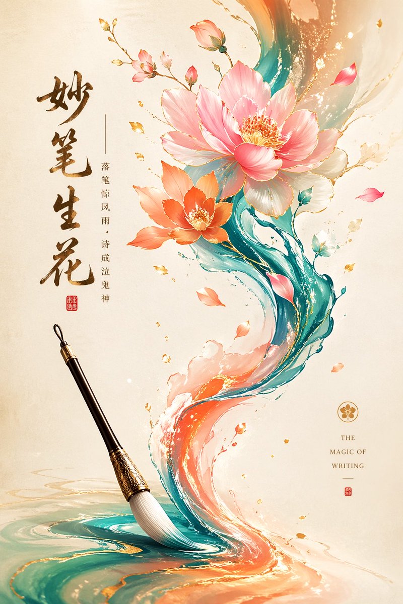 AI Prompt for Minimalist Oriental Commercial Illustration