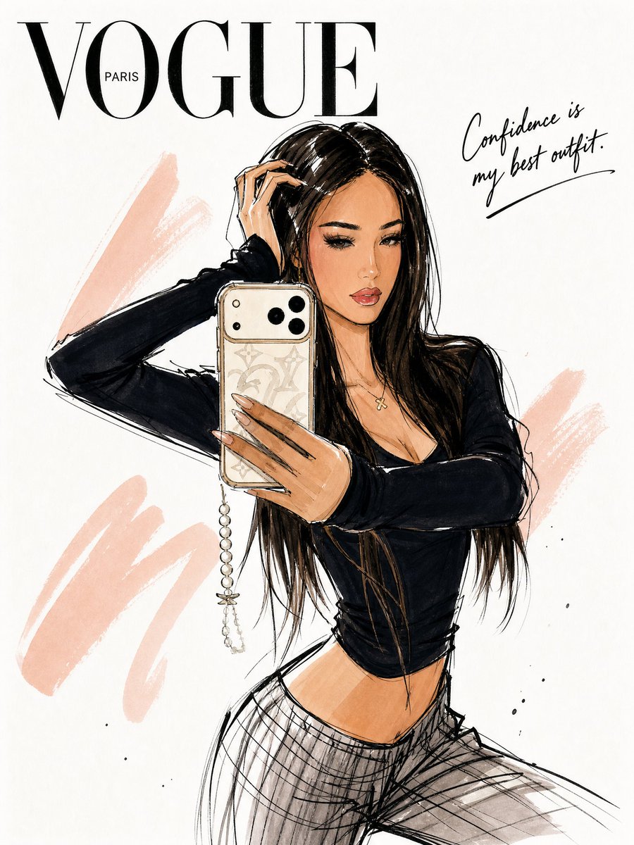 AI Prompt for Minimalist Vogue Fashion Illustrations