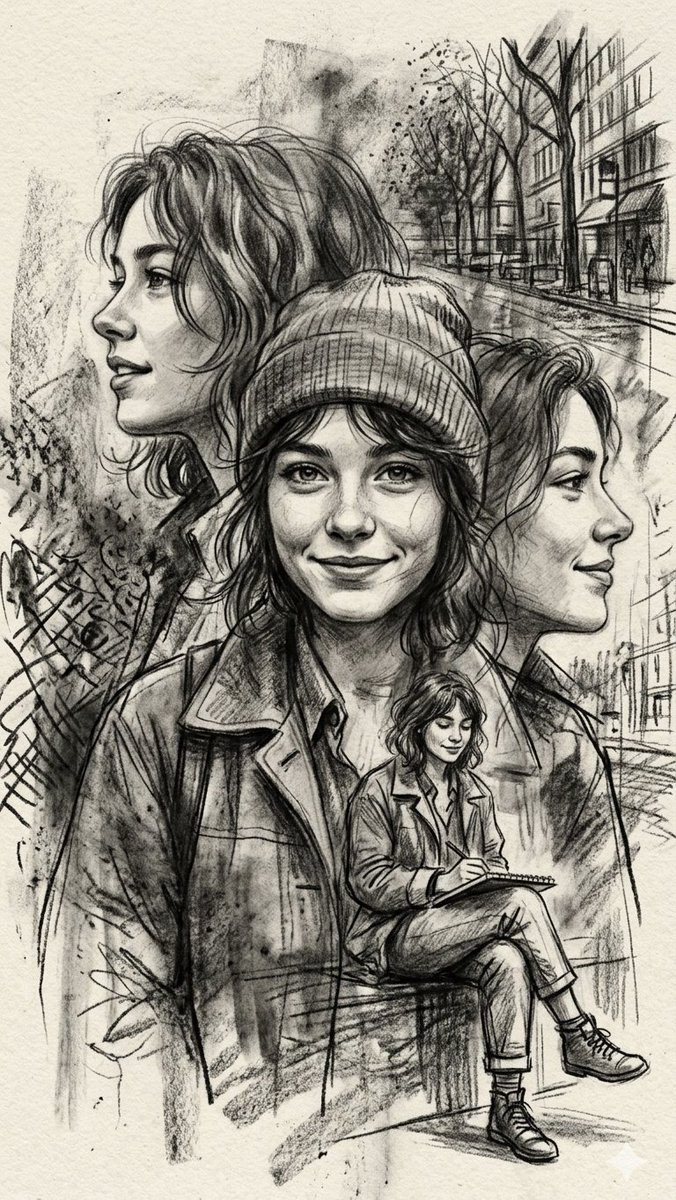 AI Prompt for Multi-Layered Illustrative Portrait