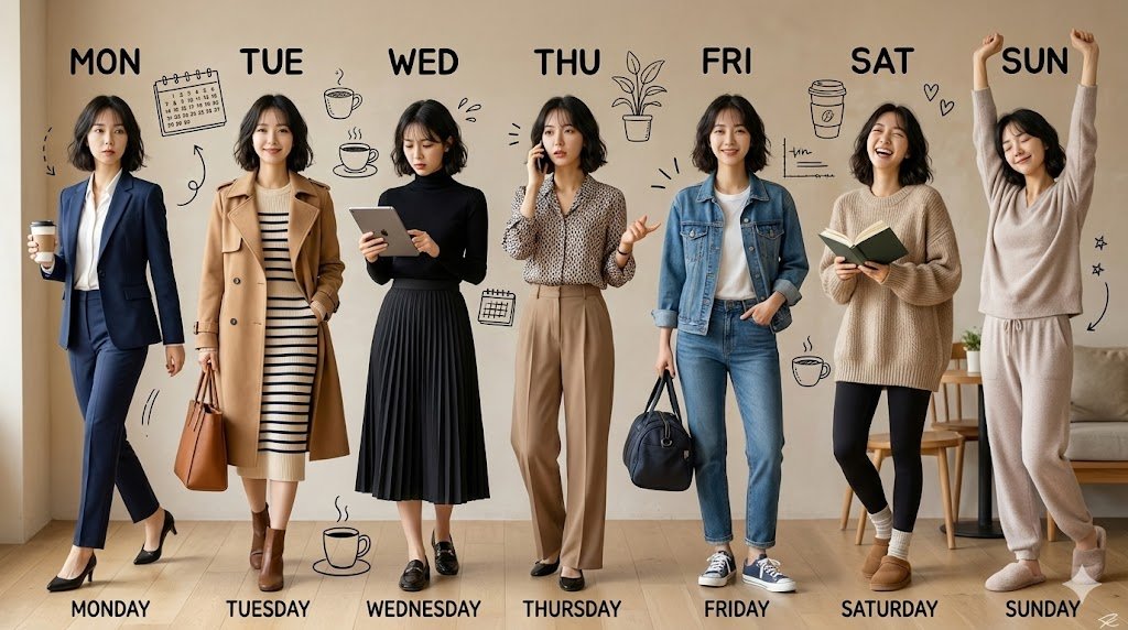 AI Prompt for Multiple Outfit Designs with Character