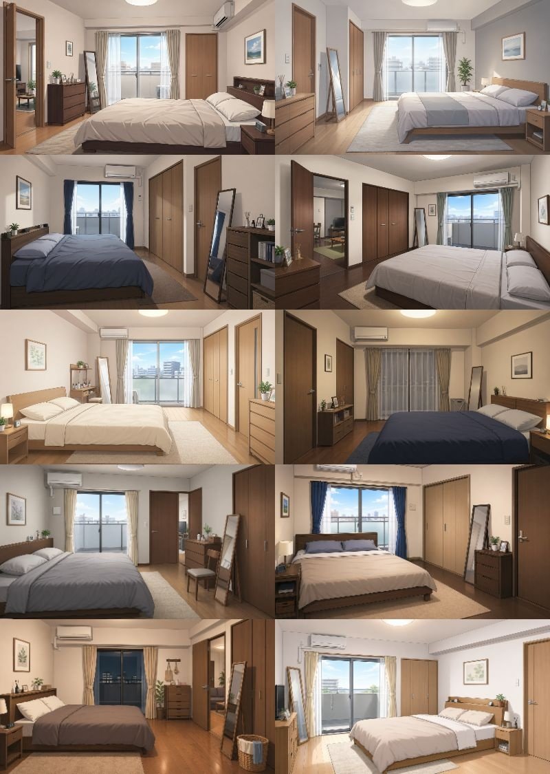 AI Prompt for Newlywed Bedroom Scene 3D Render