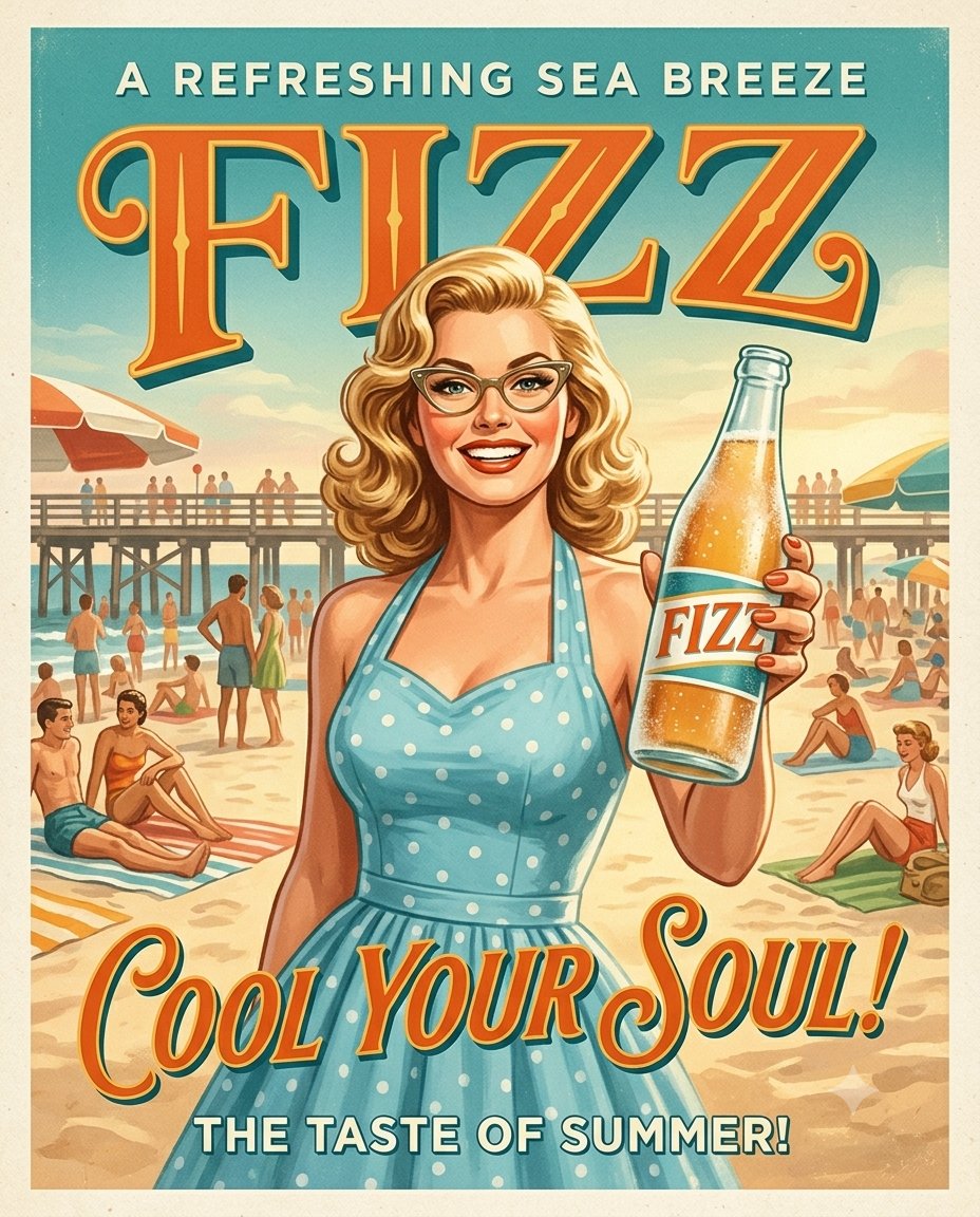 AI Prompt for Nostalgic Retro Product Posters