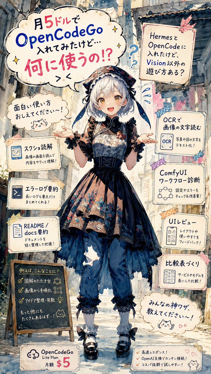 AI Prompt for OpenCodeGo Anime Graphic Poster