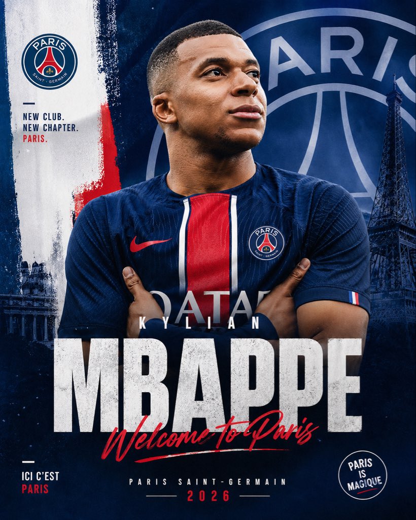 AI Prompt for Paris Saint-Germain Transfer Poster