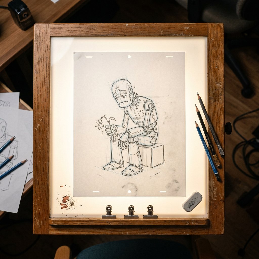 AI Prompt for Photorealistic Animation Light Table