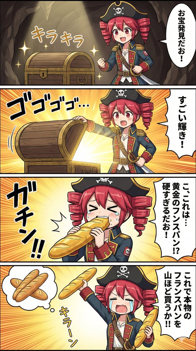 AI Prompt for Pirate Character Illustration of Teto Kasane