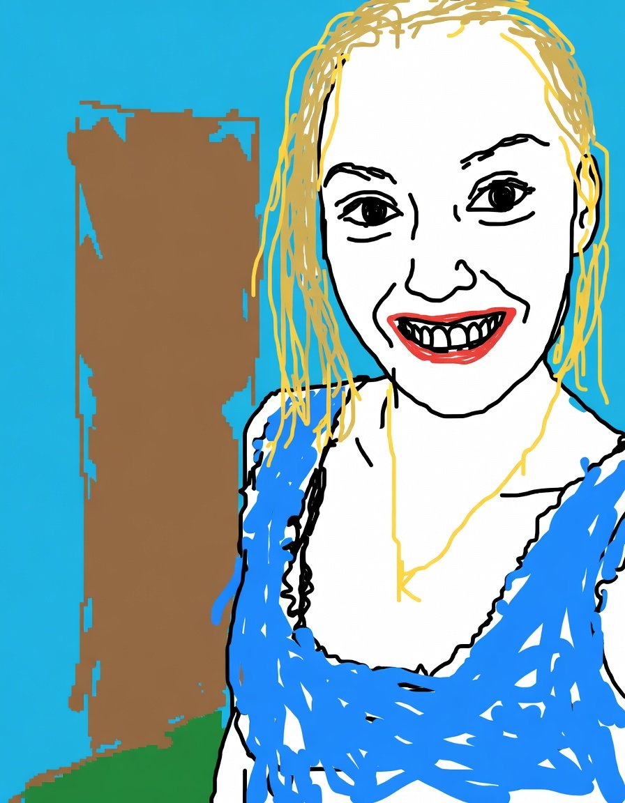 AI Prompt for Pixelated MS Paint Art